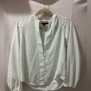 Polka Dot Button-Front Top | Forever 21